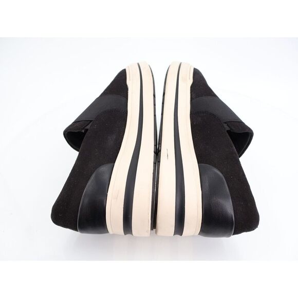 Clarks Women's Audreigh Eve Loafers Platform Suede Leather Black White 9.5 Wide - Picture 8 of 12